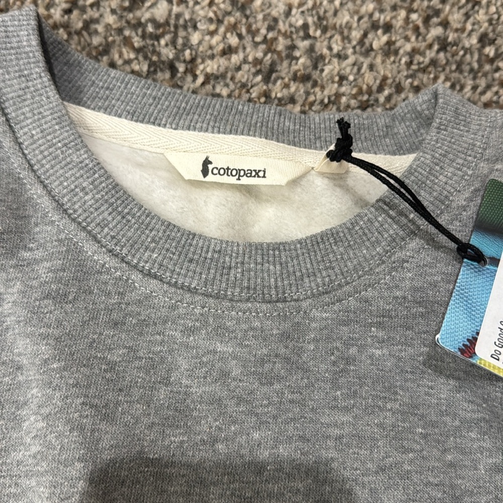 Cotopaxi Gray Crew Neck Sweater ‘Do Good’ - Picture 2 of 5